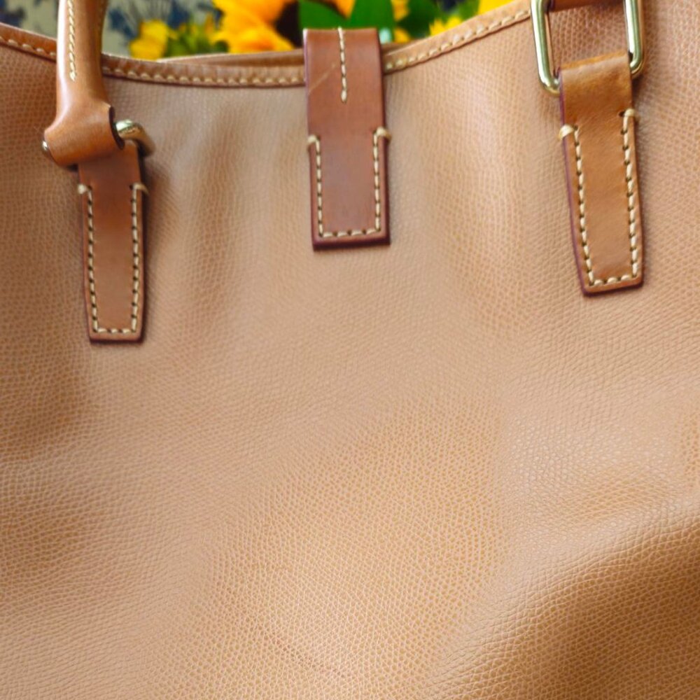 Dooney & Bourke Large Camel Shelby Shopper - Picture 5 of 12